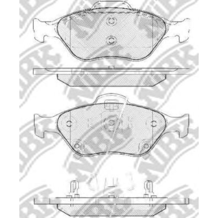 Колодки тормозные дисковые NIBK PN1839