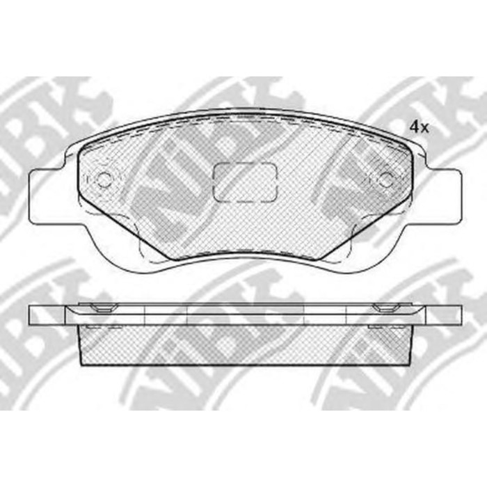 Колодки тормозные дисковые NIBK PN1841