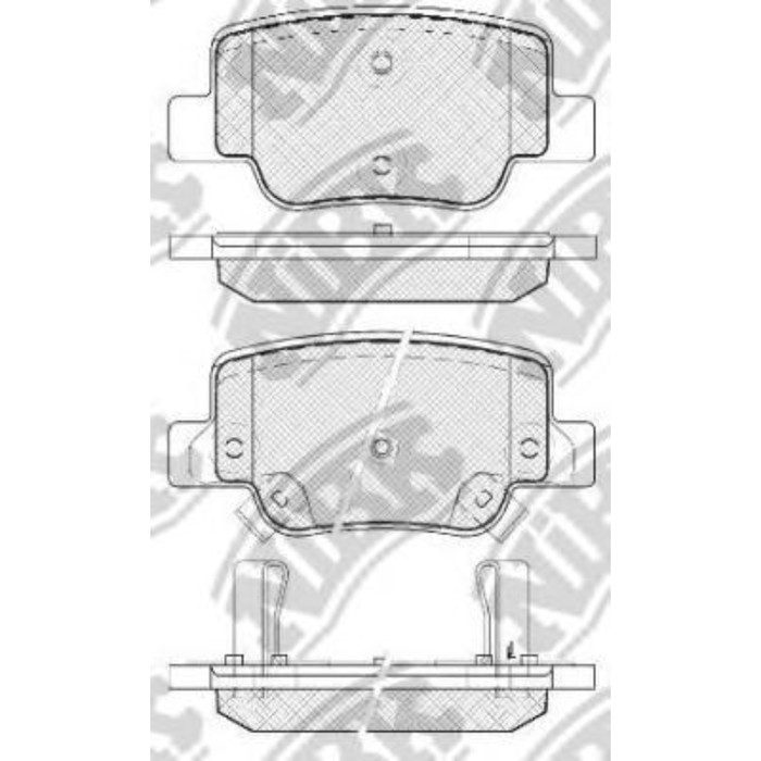 Колодки тормозные дисковые NIBK PN1842