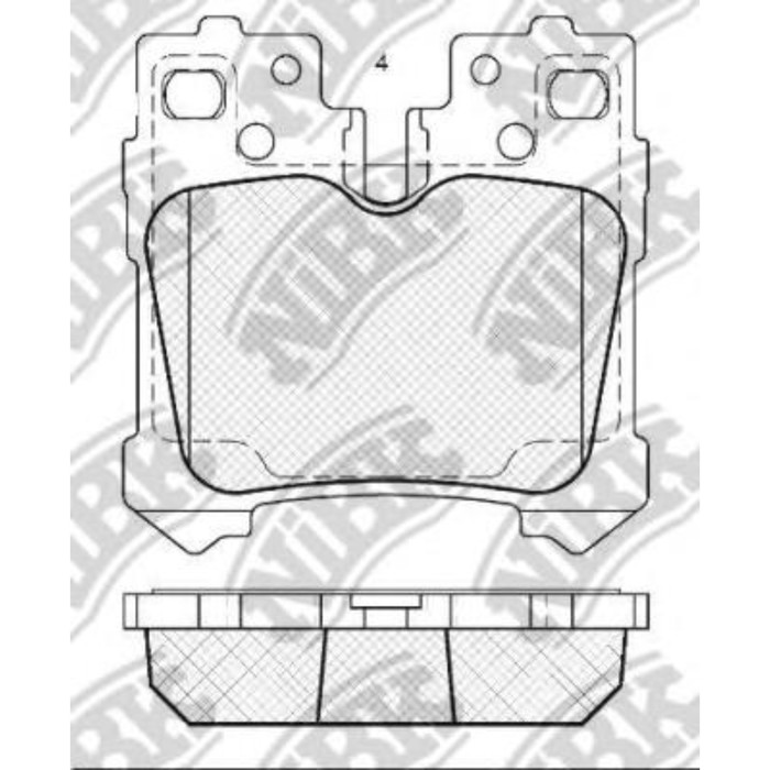 Колодки тормозные дисковые NIBK PN1844