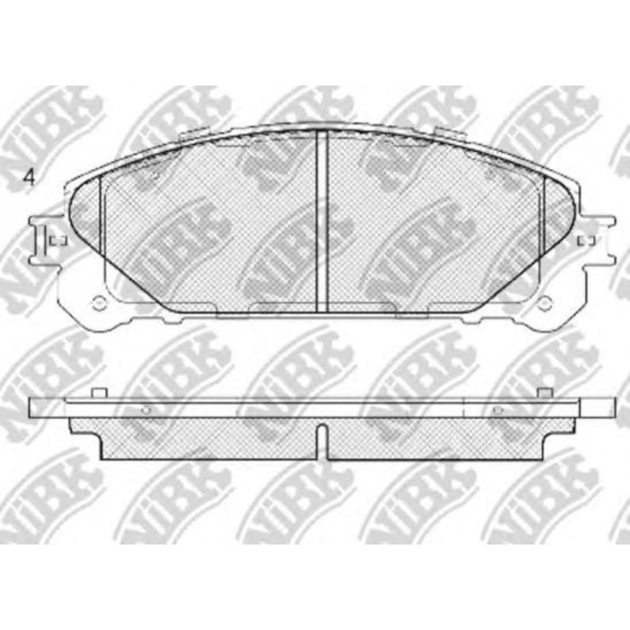 Колодки тормозные дисковые NIBK PN1845