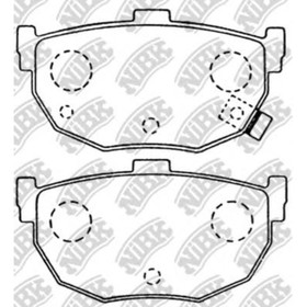 

Колодки тормозные дисковые NIBK PN2130