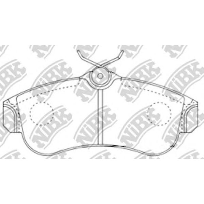 Колодки тормозные дисковые NIBK PN2180