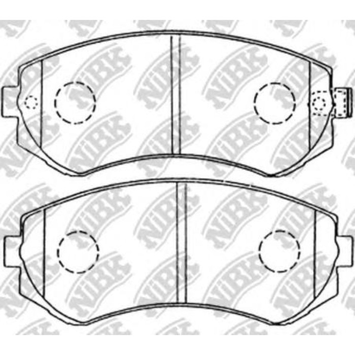 Колодки тормозные дисковые NIBK PN2199