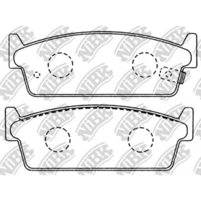 Колодки тормозные дисковые NIBK PN2200