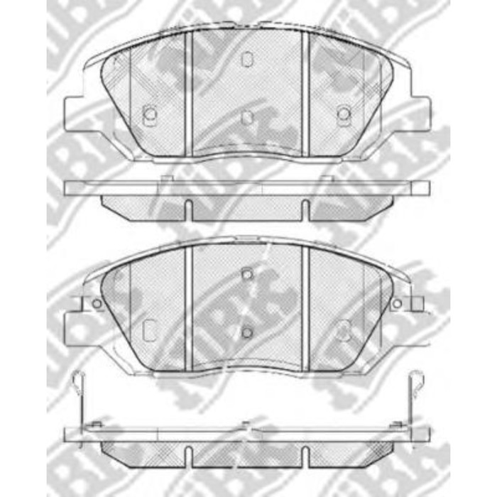 Колодки тормозные дисковые NIBK PN0446