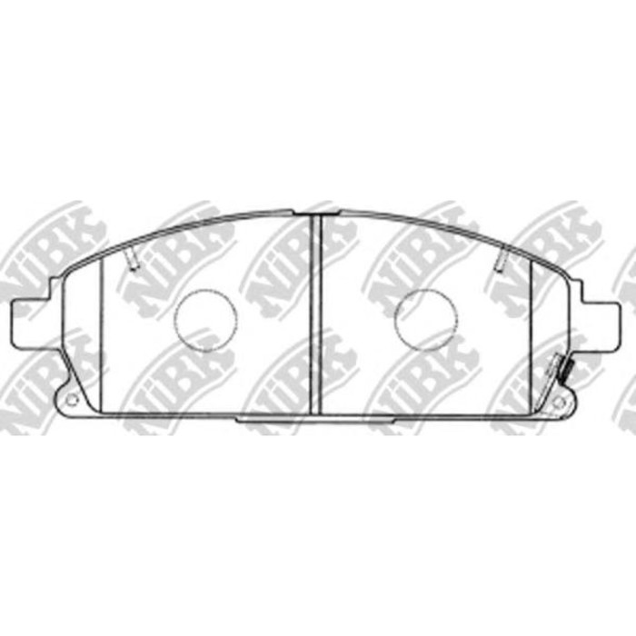 Колодки тормозные дисковые NIBK PN2389