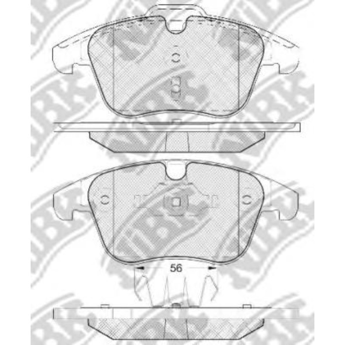 Колодки тормозные дисковые NIBK PN0462