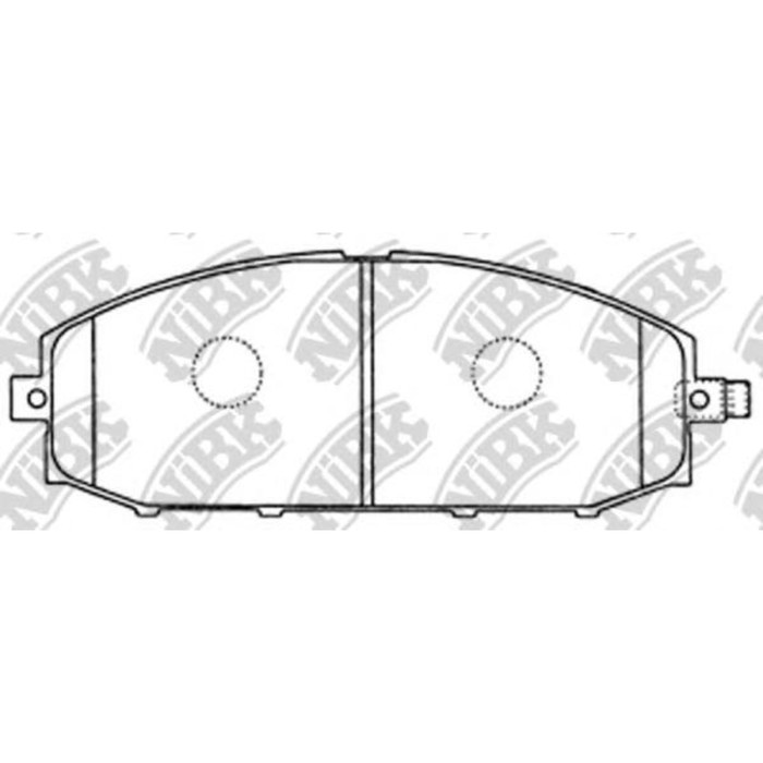 Колодки тормозные дисковые NIBK PN2413