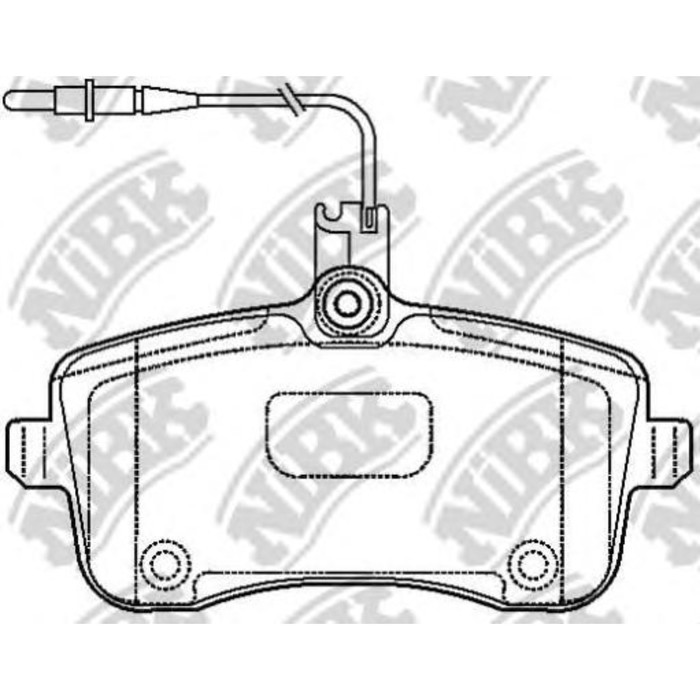 Колодки тормозные дисковые NIBK PN0469W