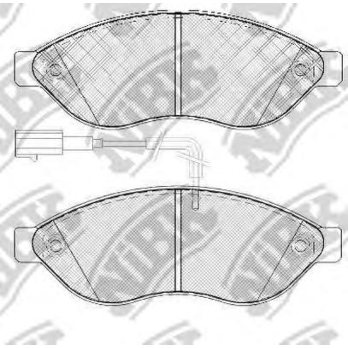 Колодки тормозные дисковые NIBK PN0474W