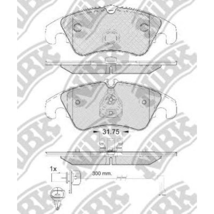 Колодки тормозные дисковые NIBK PN0477W