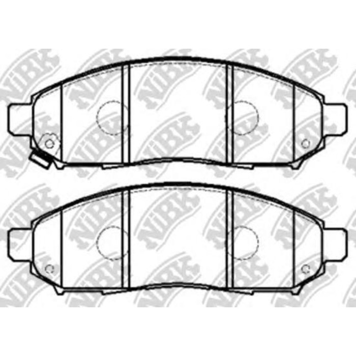 Колодки тормозные дисковые NIBK PN2517