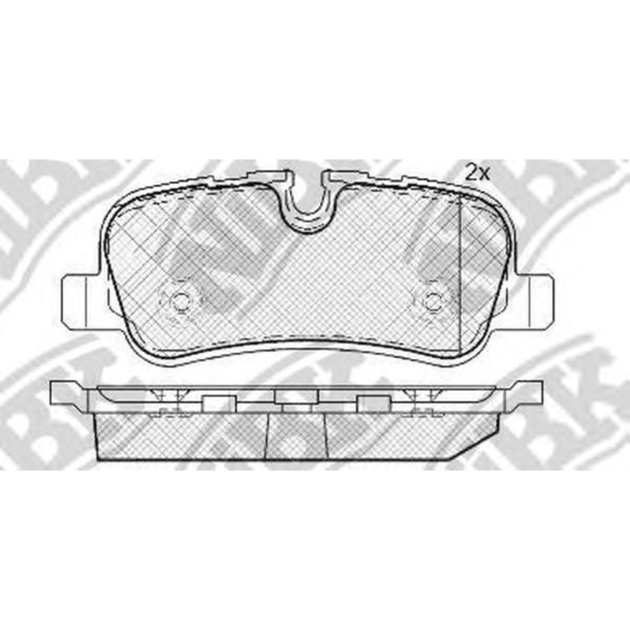 Колодки тормозные дисковые NIBK PN0485