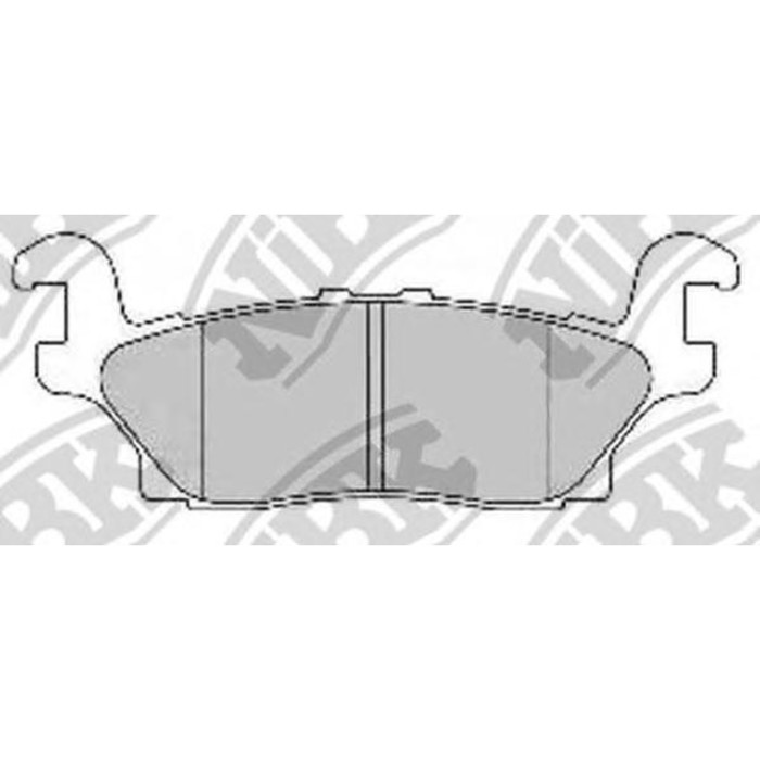 Колодки тормозные дисковые NIBK PN0499