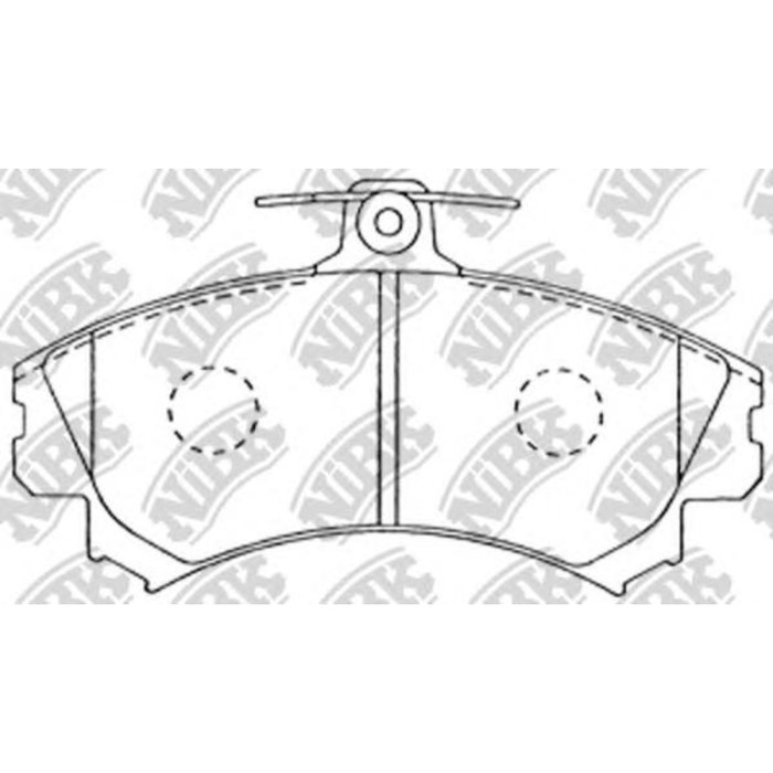 Колодки тормозные дисковые NIBK PN3090