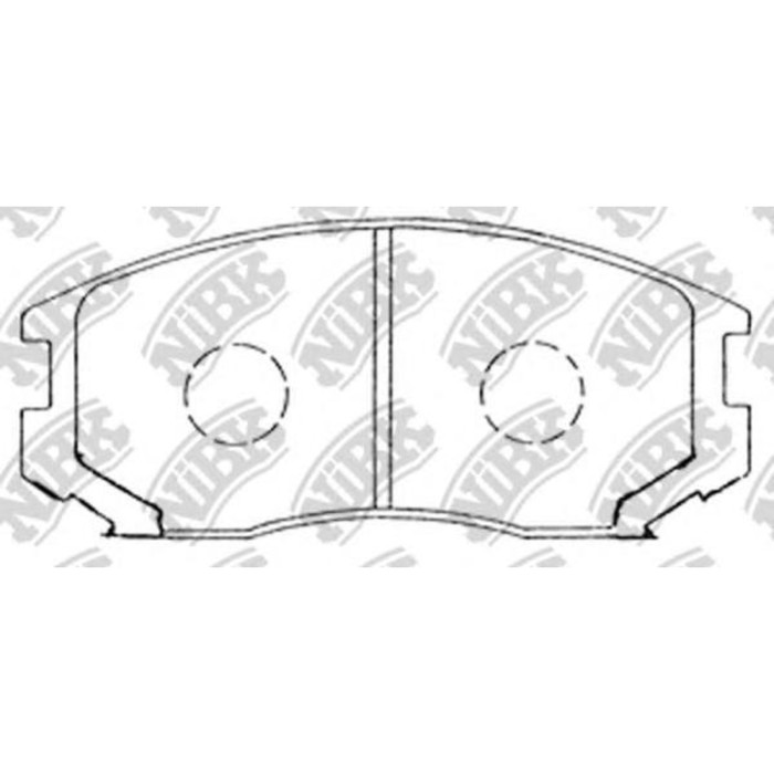 Колодки тормозные дисковые NIBK PN3285