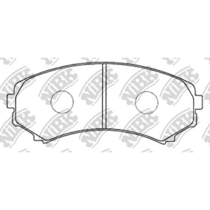 Колодки тормозные дисковые NIBK PN3414
