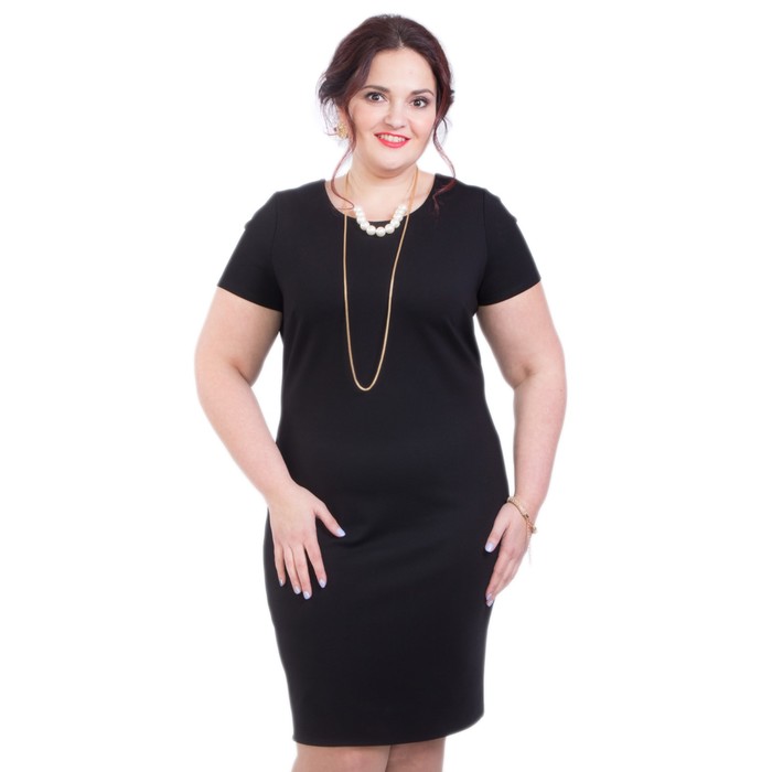 Костюм (платье+жакет) женский, размер 62, цвет чёрный К3-2993/3