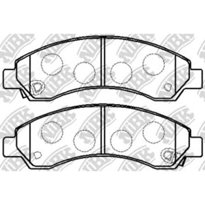 Колодки тормозные дисковые NIBK PN0502