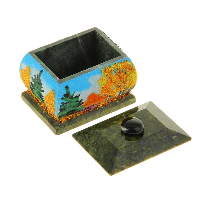 Шкатулка рисованная, серпент