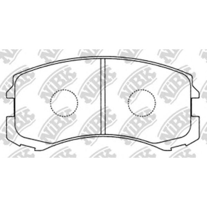 Колодки тормозные дисковые NIBK PN3462