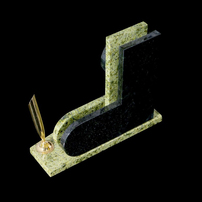 Визитница «Стелла»: подставка для ручки, часы