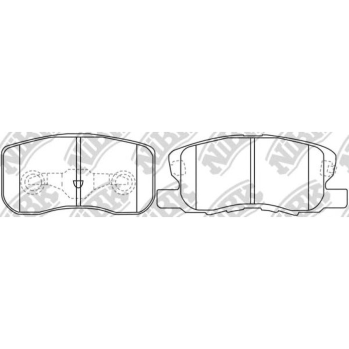 Колодки тормозные дисковые NIBK PN3500