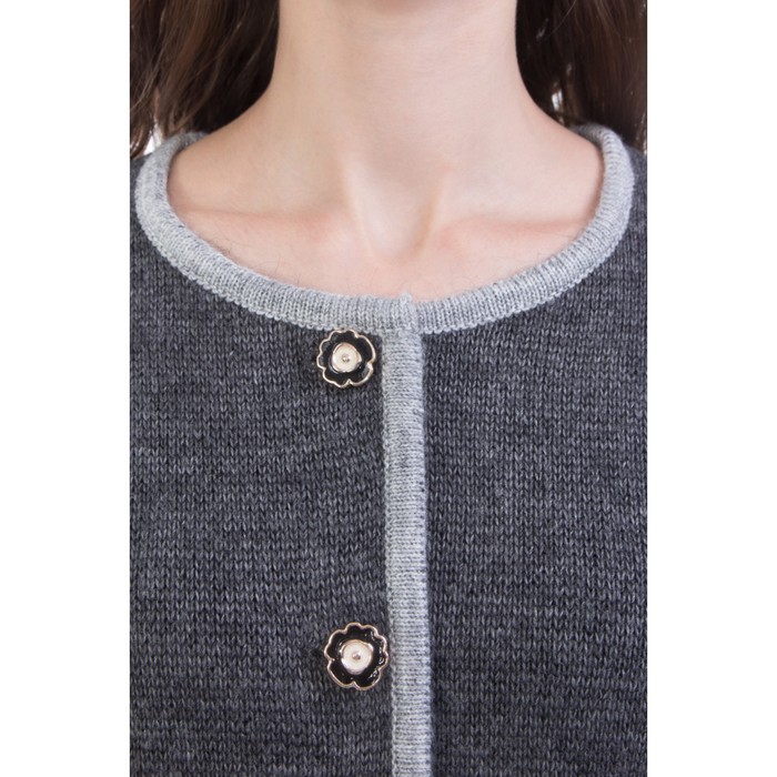 Костюм женский (юбка+жакет), размер 50, цвет серый Кв4-195