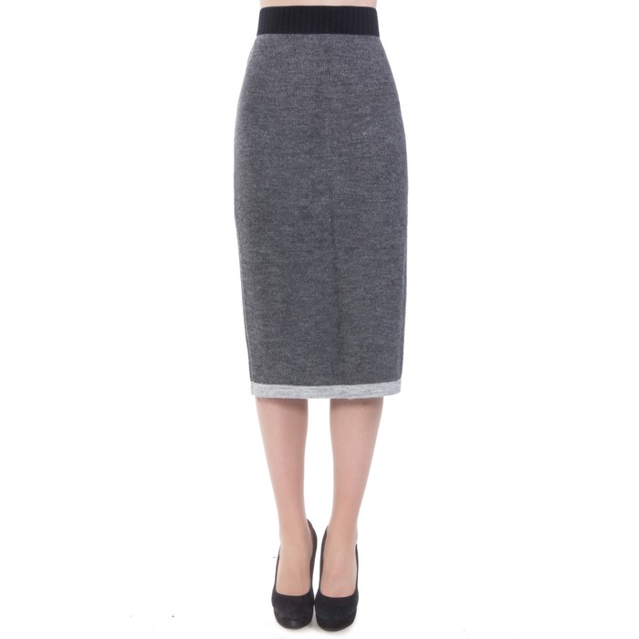 Костюм женский (юбка+жакет), размер 50, цвет серый Кв4-195