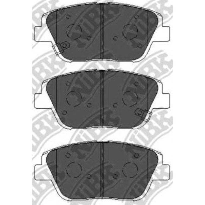 Колодки тормозные дисковые NIBK PN0536