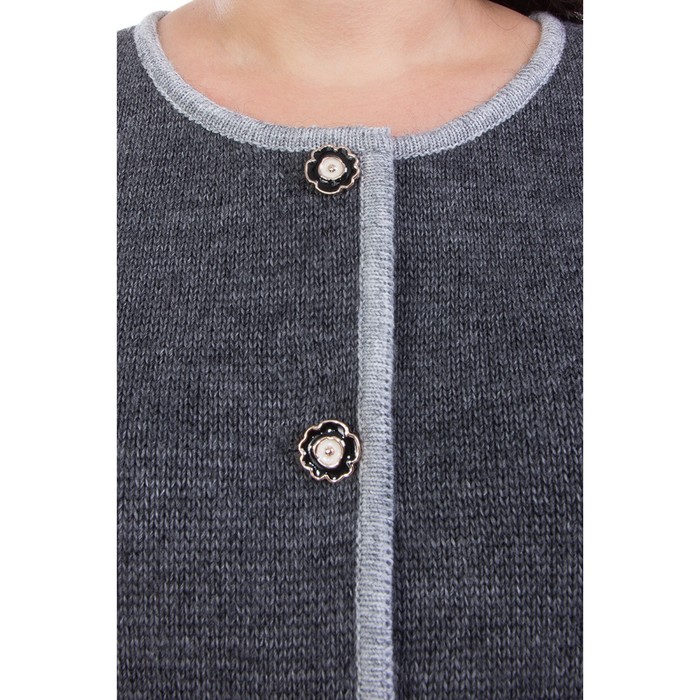 Костюм женский (юбка+жакет), размер 56, цвет серый Кв4-195/1