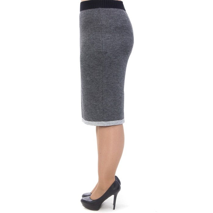 Костюм женский (юбка+жакет), размер 56, цвет серый Кв4-195/1