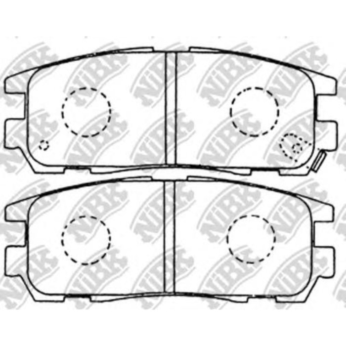 Колодки тормозные дисковые NIBK PN4299