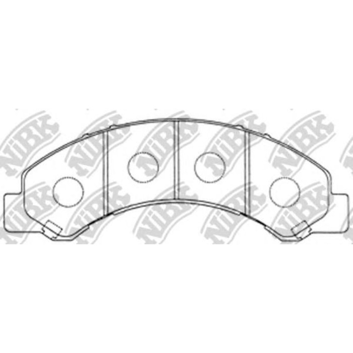 Колодки тормозные дисковые NIBK PN4464