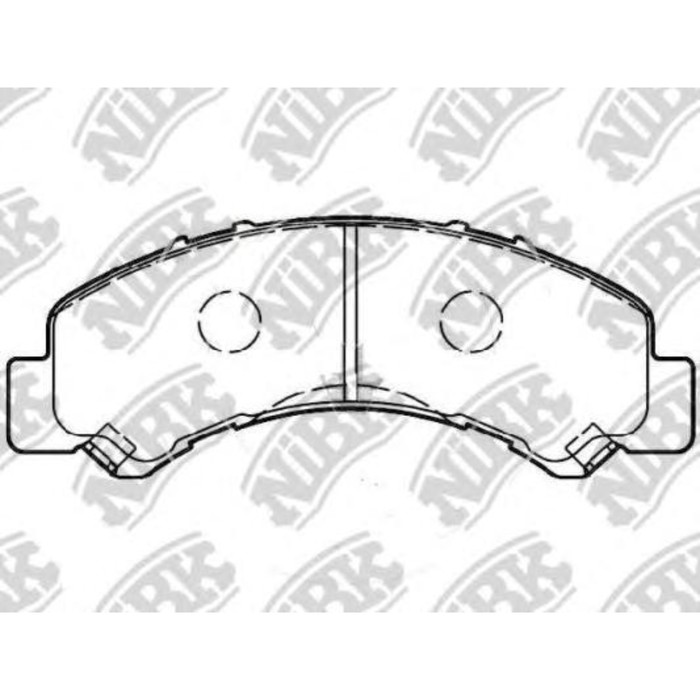Колодки тормозные дисковые NIBK PN4543