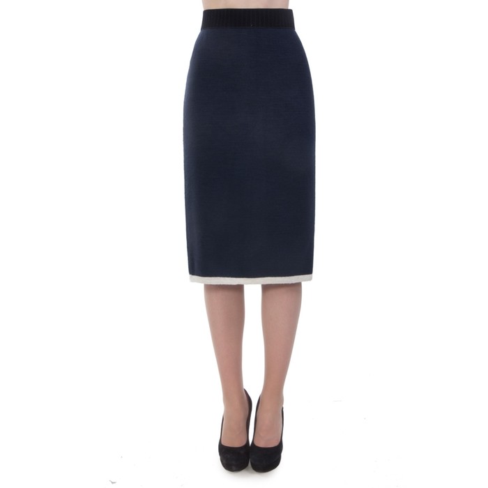 Костюм женский (юбка+жакет), размер 48, цвет синий Кв4-195/2