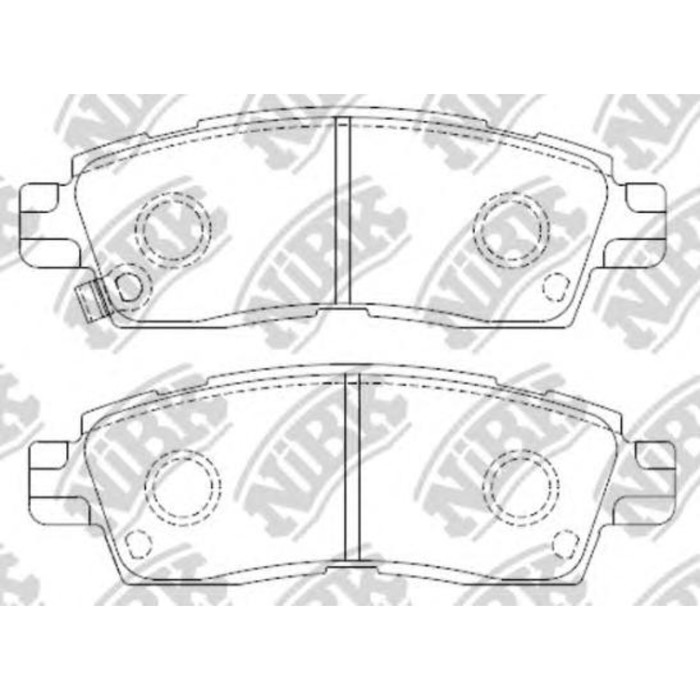 Колодки тормозные дисковые NIBK PN4802