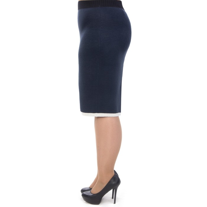 Костюм женский (юбка+жакет), размер 52, цвет синий Кв4-195/3