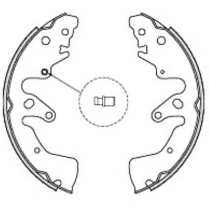 Колодки барабанные REMSA 422800