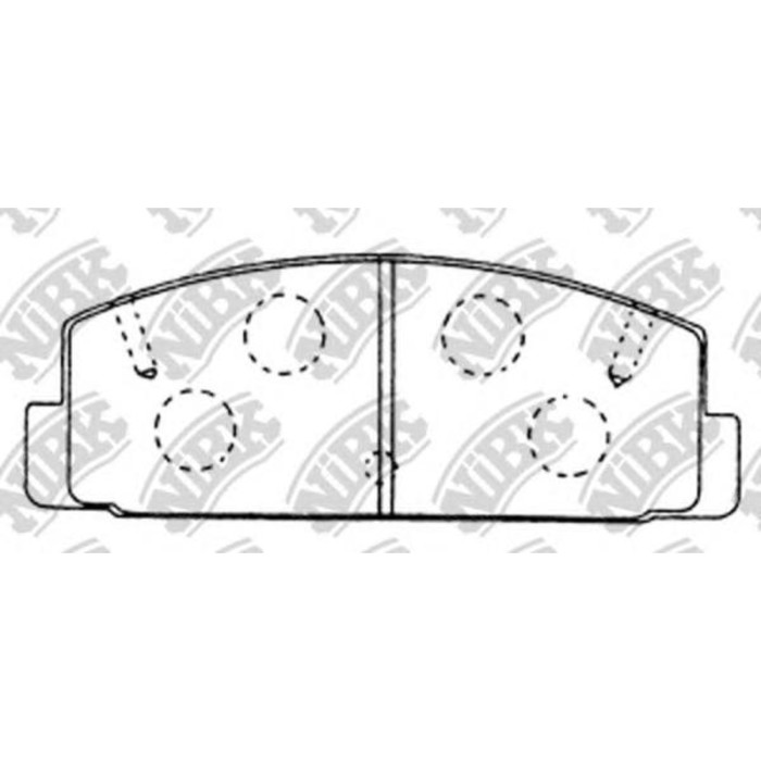 Колодки тормозные дисковые NIBK PN5203