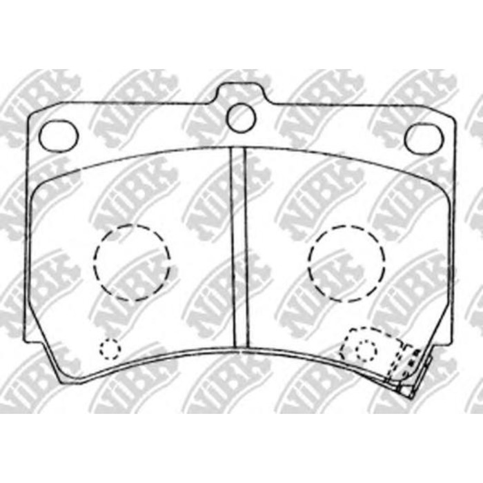 Колодки тормозные дисковые NIBK PN5232
