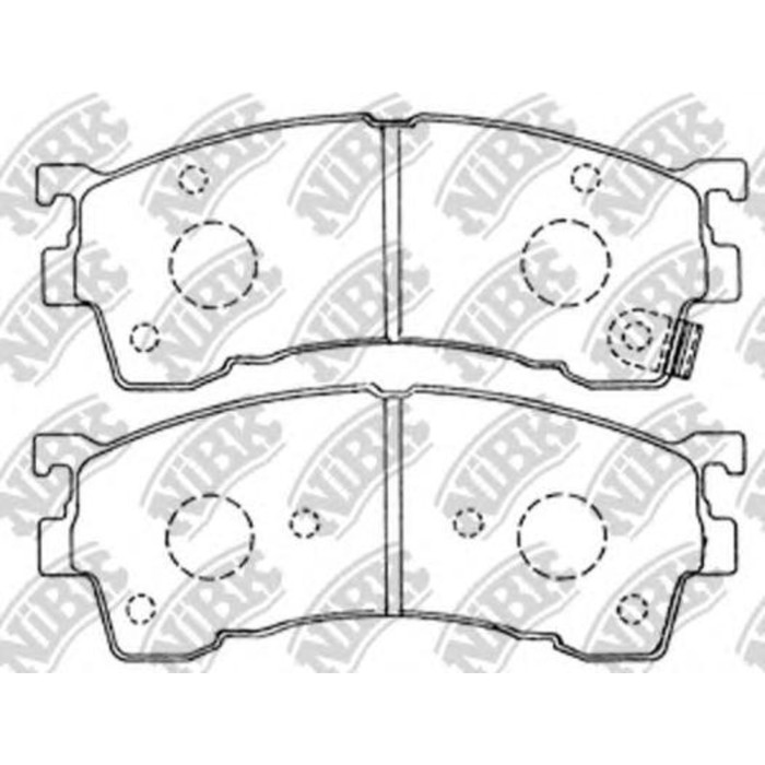 Колодки тормозные дисковые NIBK PN5239
