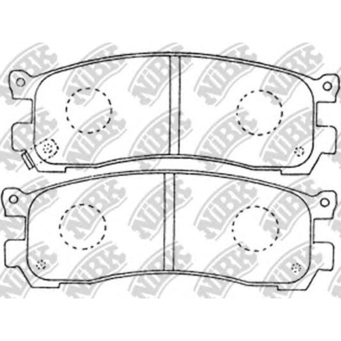 Колодки тормозные дисковые NIBK PN5290