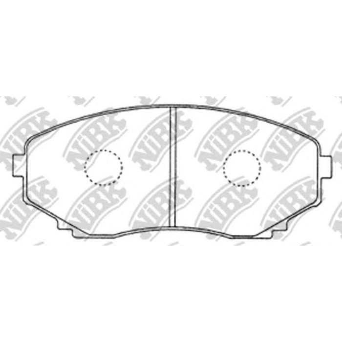 Колодки тормозные дисковые NIBK PN5376