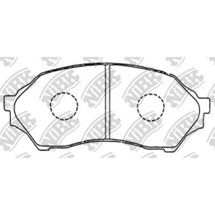 Колодки тормозные дисковые NIBK PN5425