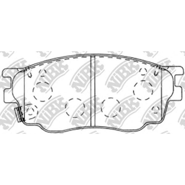 Колодки тормозные дисковые NIBK PN5483