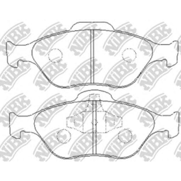 Колодки тормозные дисковые NIBK PN5495