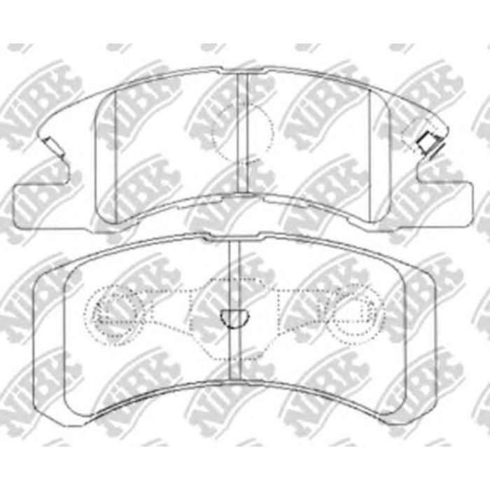 Колодки тормозные дисковые NIBK PN6428