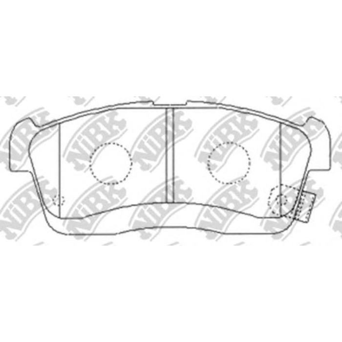 Колодки тормозные дисковые NIBK PN6492